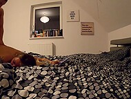 First boy puts several sex toys in the Polish chick and then shares a bed with her 4