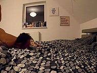 First boy puts several sex toys in the Polish chick and then shares a bed with her 5