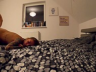 First boy puts several sex toys in the Polish chick and then shares a bed with her 9