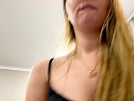 Sexy slut receives dick and cum in pussy from energetic macho who fails to jerk off 8