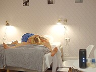 Polish couple: sexy blonde lady and her lover make lover in the hotel room on the camera 9