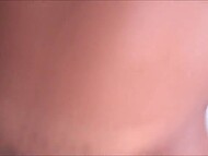 Pretty ebony lady with pierced nipples gives a gentle amateur blowjob and feels hard dick in the pussy 8