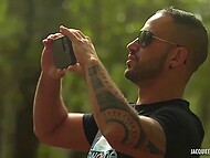 Studs took their French bitches to the woods to watch them masturbating and fuck them in group session 6