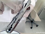 Yummy blonde MILF with perky tits comes to the hospital to treat her anal problems with doctor’s cock 7