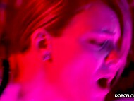 Dazzling whore from the Red Light District fucks the stud while the other guy jerks off to them 5