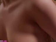 Muscular black stepdad involves teen white daughter into sexual life and lets her use his huge pecker 8