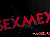 Husband and lover enjoy giving double penetration to slutty Latina cougar and cover her face with cum 11