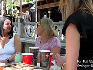 Mature swinger sluts with big asses swap their hubbies and hold fantastic group sex in the open air 6