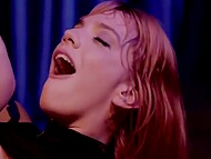 Horny DeadPool sticks dick into redhead’s mouth and drills her twat properly while Spiderman is busy 6