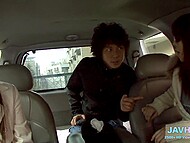 Japanese MILFs moan with pleasure when men lick their twats and use various sex toys to play with the slits 8