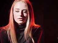 Cutie seduces the man and slides her shaved cunt on his dick till his wife gets to know about it 11