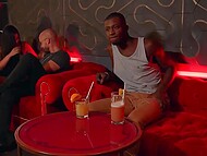 White whores adore having threesomes and orgies with black guys and taking their immense dicks 9