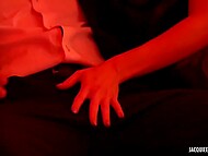 A crowd of horny dudes stick cocks into cunts and asses of sluts and spray them with cum in orgy 9