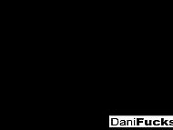 Pretty student in short skirt Dani Daniels has fun in her room, touching hairy pussy with fingers during masturbation 7