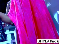 Fantastic glamorous whore Shyla Stylez and her stunning lover have slow lesbian session on the stairs 10