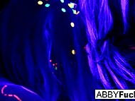 Fantastic busty lesbians Ava Addams and Abigail Mac enjoy wild fucking in neon paint in the club 11