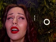 Perverted Russian whore Marie Berger with a dog collar on gags on master’s cock and has her holes toyed 5