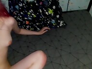 Pretty girl with pink hair spreads her legs for a hot amateur fuck with her roommate in the middle of the night 8