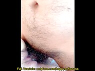 Asian wife with a trimmed pussy gets cunnilingus, after which she fucks and enjoys cumshot on her clit 9