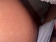 In the middle of the night, a girl in panties films amateur masturbation, thanks to which she becomes wet 6