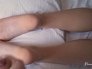 Adorable Russian wench Princess Alice takes lots of cumshots on her face, ass and body in compilation 5