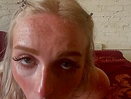 Petite blonde Remi Reagan seductively moves in front of the camera, demonstrating the hottest sex positions 7