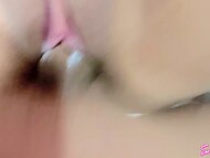 Passionate black-haired wench shakes her round ass for the man and has her pussy banged by him in POV 6