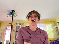 Sultry Jewish stepmom has no shame to seduce her son on blowjob and a quickie after dancing lesson 9