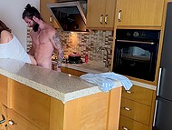 Busty wife invites hard dick in her anal, accompanying amazing amateur fucking with sweet moans 9