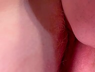 Dude plays with juicy red-haired pussy of his girlfriend and licks it properly till the babe gets off 11