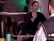 Dissolute Polish bartender treats the customer to her pussy and impresses him with good blowjob 4