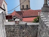 Flirty tourist in sexy shorts shows her small tits and enjoys public fucking with a horny friend 4