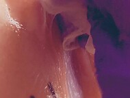 Homemade close-up video of the filthy wife having her twat filled with cum and fingered by her hubby 7