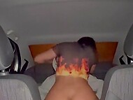 Teen dude takes a stunning hooker into the car and shoves his thick cock into her mouth and vagina 6