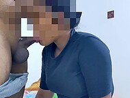 Cheating Indian wife comes to her lover’s place and takes his dick into the mouth and twat in classy styles 5