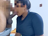 Cheating Indian wife comes to her lover’s place and takes his dick into the mouth and twat in classy styles 6