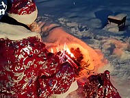 Russian Santa Claus found a masturbating Snow Maiden and fucked into her right in the snow in the forest 11
