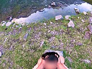 Perverted hubby and wife take turns fucking each other’s asses for amateur video in the open air 4