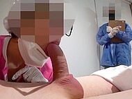 Perverted doctor comes to check her patient’s condition and does it by means of blowing and riding his cock 10