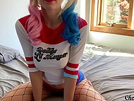 Busty teen gal spends time having sex and toying her smooth twat with a dildo in homemade porn 10