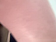 Fat dude sticks cock into hairy twat of a skinny Asian MILF through a hole in her ripped pantyhose 10