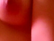 A guy makes an amateur video of his naked slender girlfriend riding his dick in cowgirl style on the bed 9