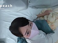 Attractive Japanese secretary came to her boss’ apartment to show her report but took his dick instead 5