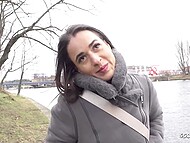 Amateur German hottie comes to the pickuper’s place to suck and take his dick into twat till facial cumshot 5
