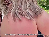 Busty MILF cheats on her husband by the pool, blowing a muscled guy before hot fucking with him 10