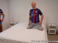 Two couples of amateur European swingers played cards and held a good threeway with two sluts on cam 5