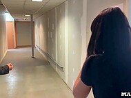 Hot French MILF comes to have the interview but she has a wild interracial DP threesome with two black guys 4