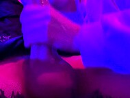 Amateur whore hardly sucks her man’s huge black shaft and mounts it with her moist vagina to fuck 4