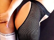 Amateur Irani babe exposes her smooth twat and big ass before blowing her lover and getting drilled by him 5