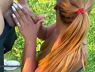 Black woman interrupts her morning jog to get amateur cunnilingus and outdoor fucking from her friend 8